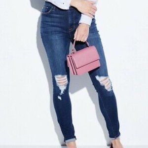 HUDSON JEANS Blair High Rise Distressed Denim